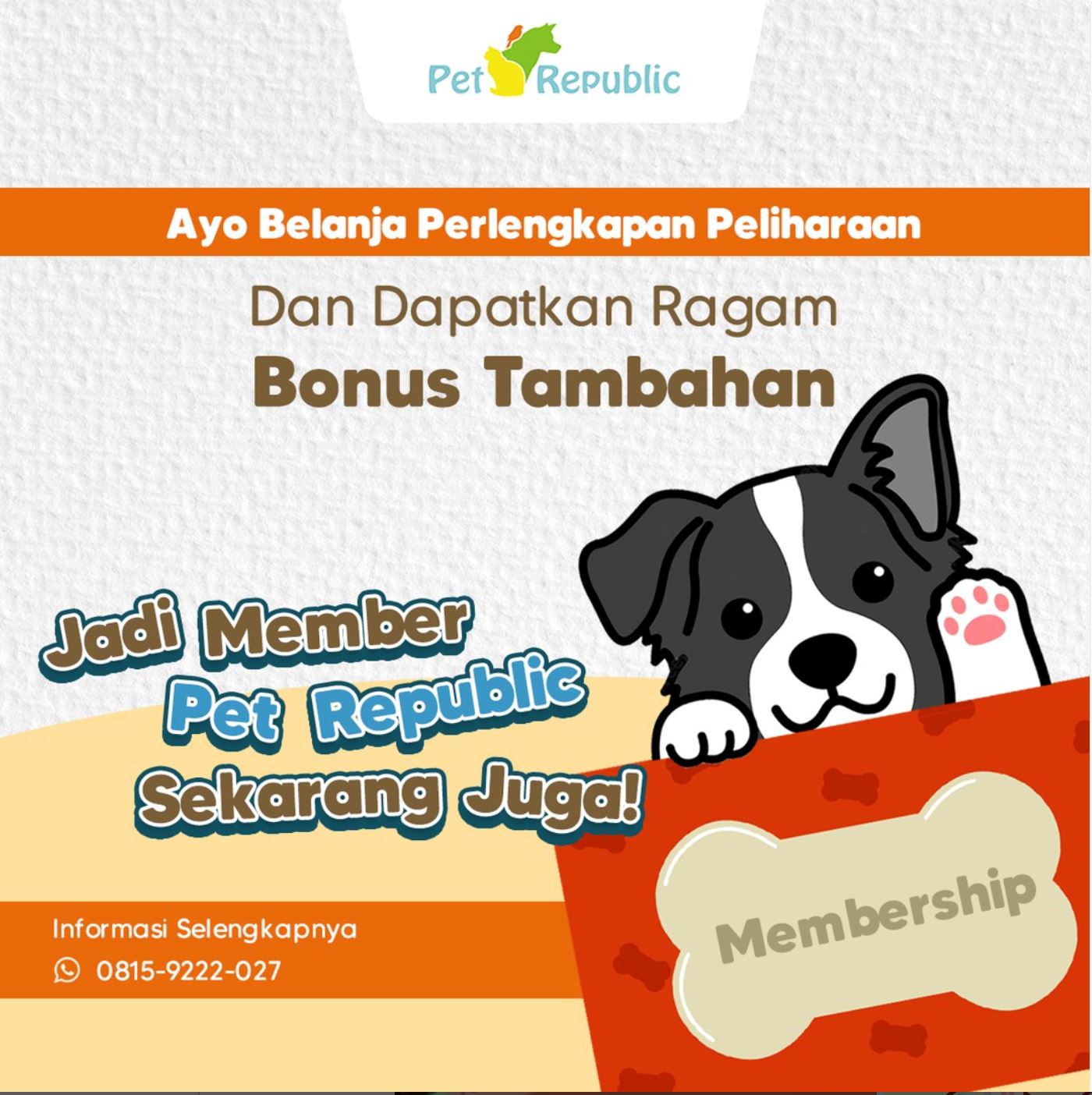 Member Pet Republic Dapat Special Diskon !