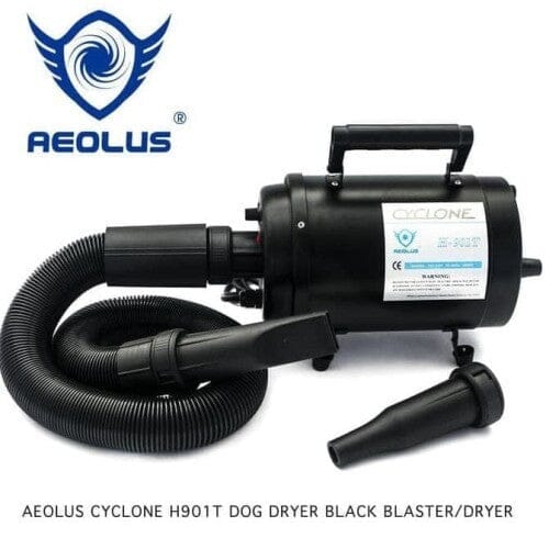 AEOLUS Pet Blower TD901T Cyclone Single Motor Force Dryer Black Grooming Tools Aeolus 