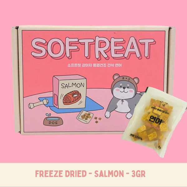 FITPET Snack Anjing Dog Soft Treat Freeze Dried Salmon Sharing 3gr