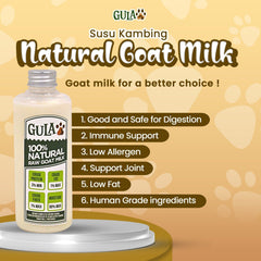 GULAPAWS Susu Kambing Natural Goat Milk 200ml no type Pet Republic Indonesia 