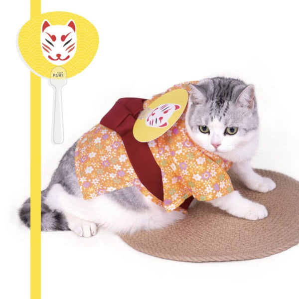 PURLAB Pet Costume Summer Kimono Pet Fashion Pur Lab 