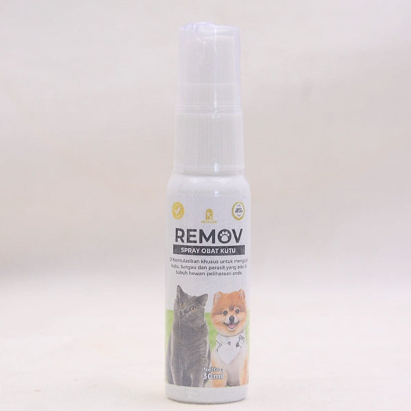 REMOV Obat Kutu Anjing Kucing Kelinci Spray 30ml Grooming Medicated Care Remov 