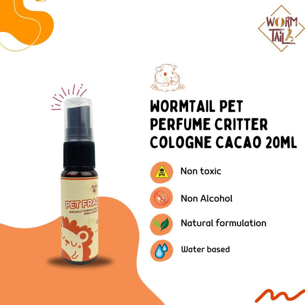 WORMTAIL Pet Perfume Critter Cologne Cacao 20ml Small Animal Supplies Wormtail 