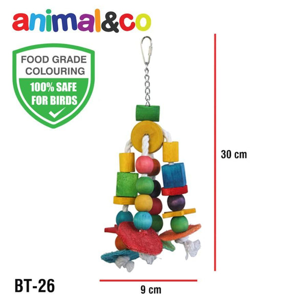 ANIMAL&CO BT26 Boredom Breakers for Bird 30cm Bird Toys Animal and co 