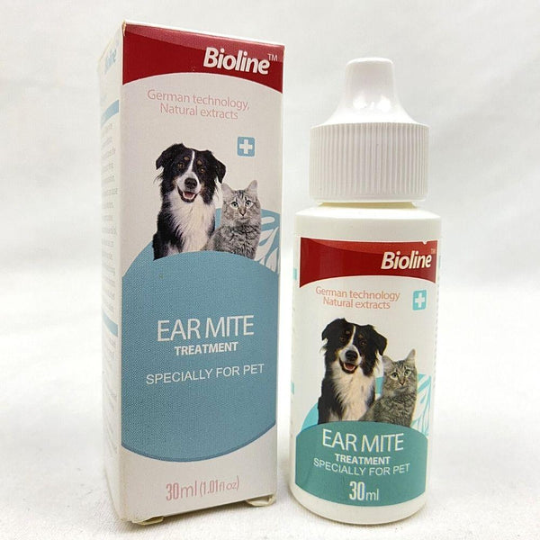 BIOLINE Ear mite Oil For Cat 30ml Grooming Pet Care Bioline 