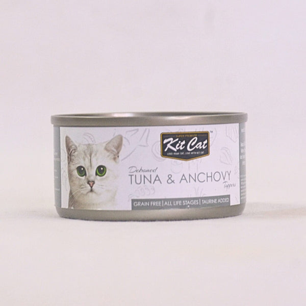 KITCAT Cat Food Can Deboned Tuna Anchovy 80g Cat Food Wet Kit Cat 