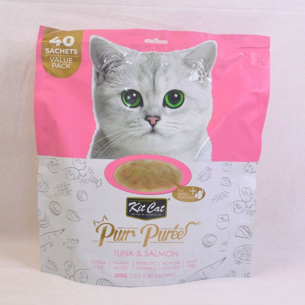 KITCAT Purr Puree Tuna Salmon 40pcs Cat Snack Kit Cat 
