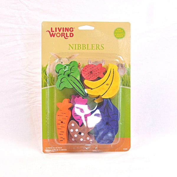 LIVINGWORLD Nibblers Wood Mixed Fruit and Veggies 14pcs Small Animal Toy Living World 