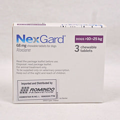 NEXGARD Flea and Tick Chewable Tablets 10-25kg 1pcs For Dog Pet Vitamin and Supplement Nexgard 