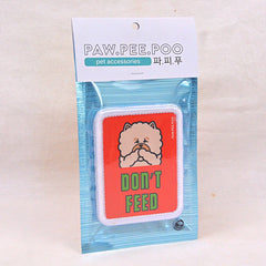 PAWPEEPOO Leash Sticker Dont Feed Pet Fashion Paw Pee Poo 