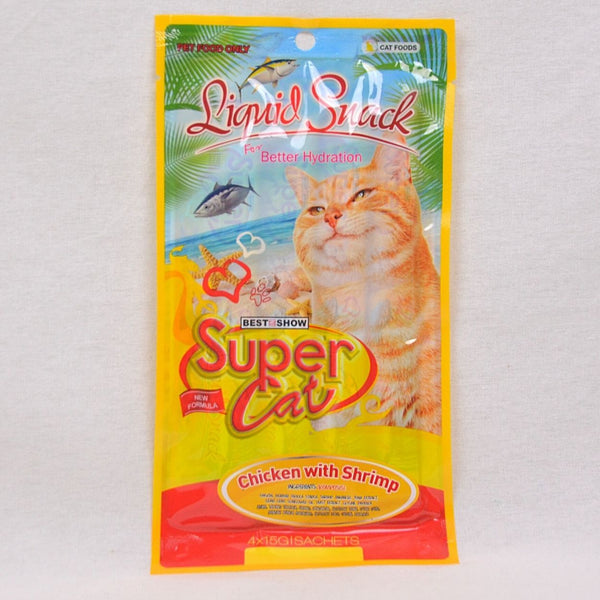 SUPERCAT Liquid Snack Chicken Shrimp 4pcs Cat Snack SuperCat 
