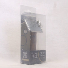 TAURO Sisir Anjing Wooden Slicker Brush Metal Rim Grooming Tools Tauro Pro Line 