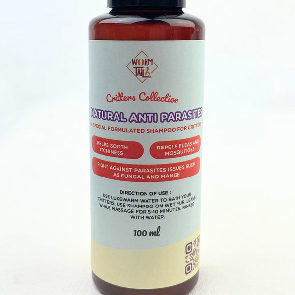 WORMTAIL Shampoo Kelinci Marmut Critter Natural Anti Parasites 100ml