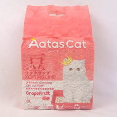AATAS Cat Kofu Klump Tofu Cat Litter Peach 6L Cat Sanitation Aatas Cat Grapefruit 