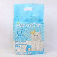 AATAS Cat Kofu Klump Tofu Cat Litter Peach 6L Cat Sanitation Aatas Cat Milk 