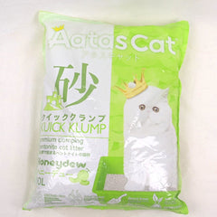 AATAS Cat Litter Sand Premium Kuick Klump 10L Cat Sanitation Aatas Cat Honeydew 