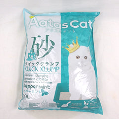 AATAS Cat Litter Sand Premium Kuick Klump 10L Cat Sanitation Aatas Cat Peppermint 