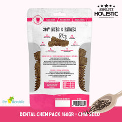 ABSOLUTE Holistic Snack Anjing Dental Chew Chia Seed 160g Dog Dental Snack Tidak ada merek 