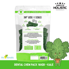 ABSOLUTE Holistic Snack Anjing Dental Chew Kale 160g Dog Dental Snack Tidak ada merek 