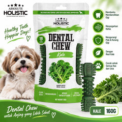 ABSOLUTE Holistic Snack Anjing Dental Chew Kale 160g Dog Dental Snack Tidak ada merek 