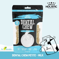ABSOLUTE Holistic Snack Anjing Dental Chew Milk 160g Dog Dental Snack Tidak ada merek 