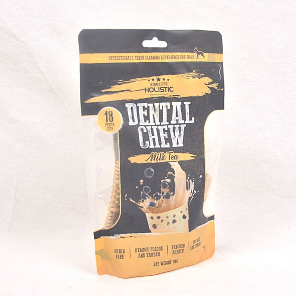 ABSOLUTE Holistic Snack Anjing Dental Chew Milk Tea 160g Dog Dental Snack Tidak ada merek 