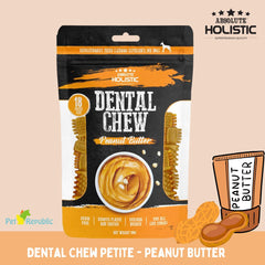 ABSOLUTE Holistic Snack Anjing Dental Chew Peanut Butter 160g Dog Dental Snack Absolute Holistic 