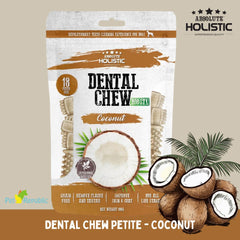 ABSOLUTE Holistic Snack Dental Chew Coconut 160g Dog Dental Snack Tidak ada merek 