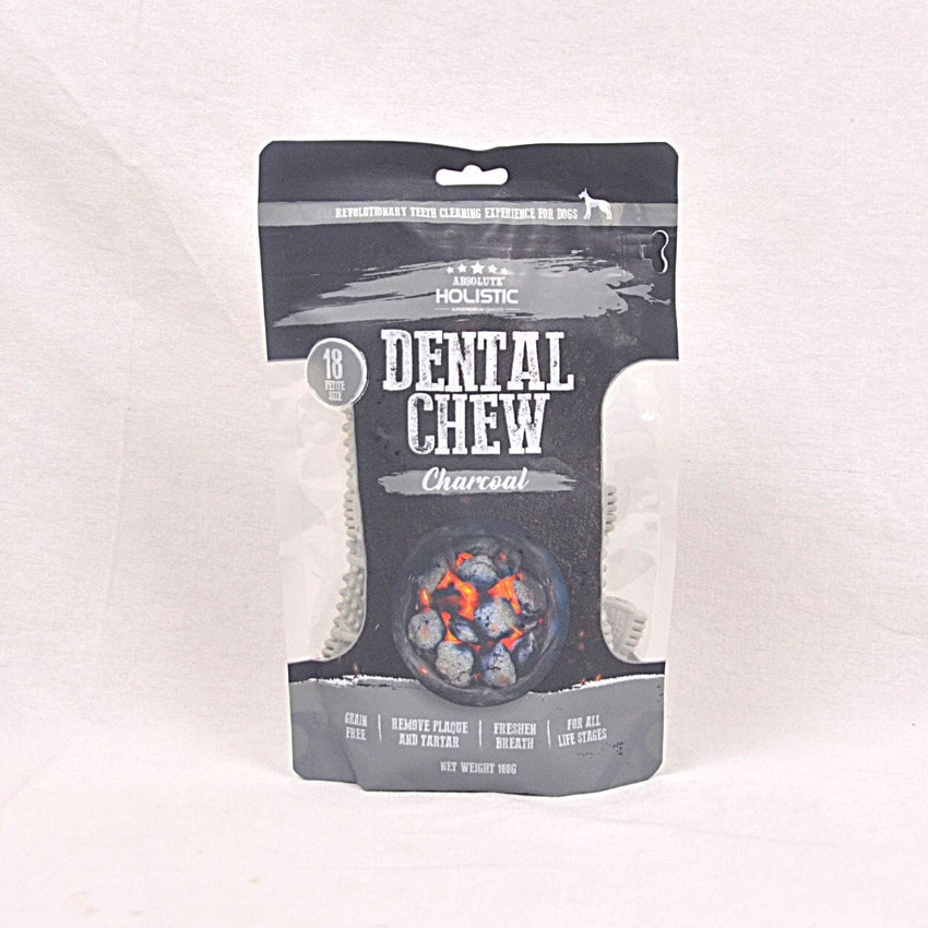 ABSOLUTE Snack Anjing Holistic Dental Chew Charcoal 160g no type Tidak ada merek 