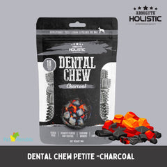ABSOLUTE Snack Anjing Holistic Dental Chew Charcoal 160g no type Tidak ada merek 