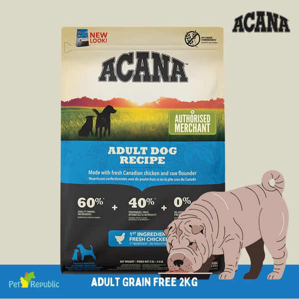 ACANA Makanan Anjing Dewasa Grain Free 2kg no type Tidak ada merek 