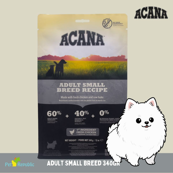 ACANA Makanan Anjing Dewasa Small Breed 340gr no type Tidak ada merek 