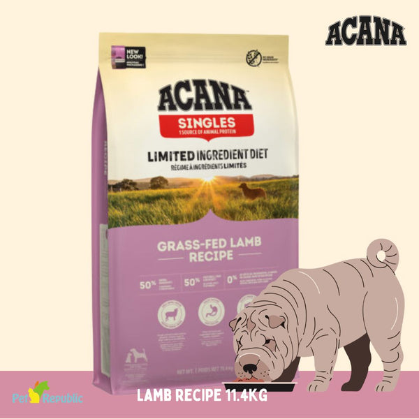 ACANA Makanan Anjing Grass Fed Lamb Single Protein 11.4kg Dog Food Dry Tidak ada merek 