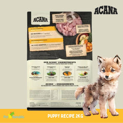 ACANA Makanan Anjing Puppy Recipe 2kg Dog Food Dry Tidak ada merek 
