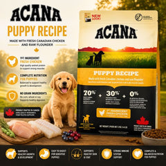 ACANA Makanan Anjing Puppy Recipe 2kg Dog Food Dry Tidak ada merek 