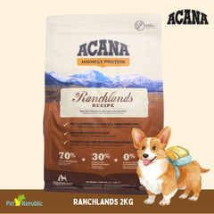 ACANA Makanan Anjing Ranchlands 2kg Dog Food Dry Tidak ada merek 