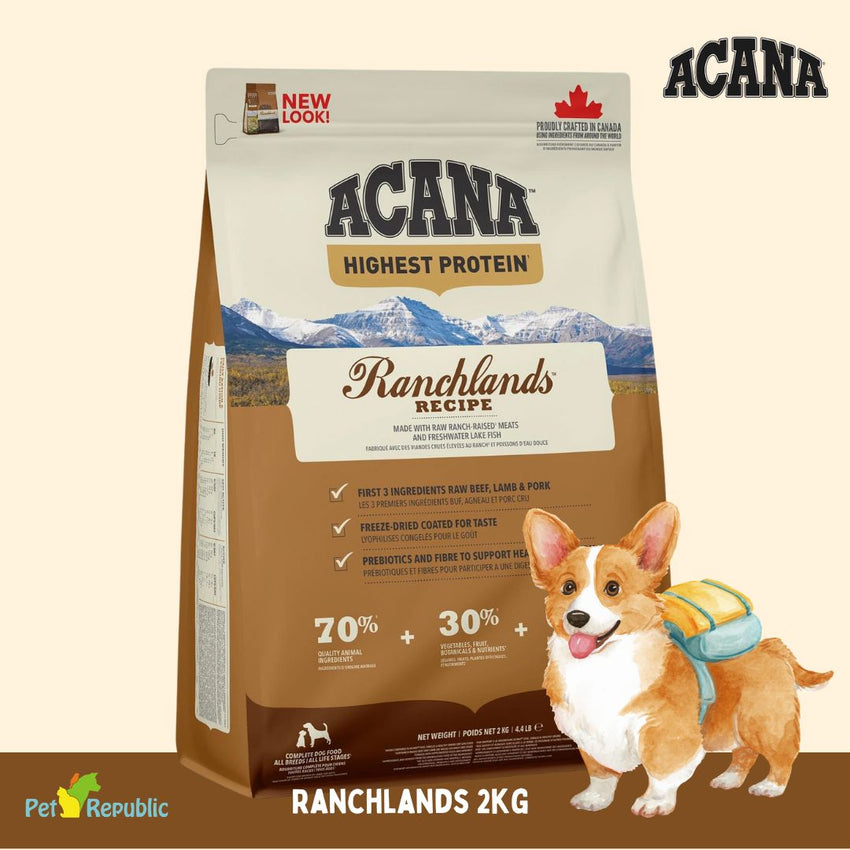 ACANA Makanan Anjing Ranchlands 2kg Dog Food Dry Tidak ada merek 