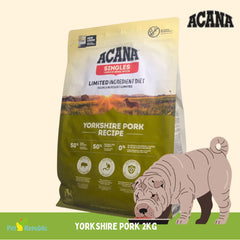 ACANA Makanan Anjing Yorkshire PORK 2kg Dog Food Dry Tidak ada merek 
