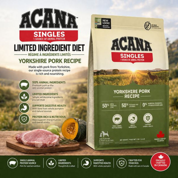 ACANA Makanan Anjing Yorkshire PORK 2kg Dog Food Dry Tidak ada merek 