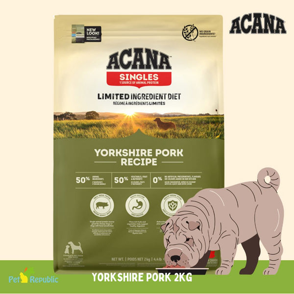 ACANA Makanan Anjing Yorkshire PORK 2kg Dog Food Dry Tidak ada merek 