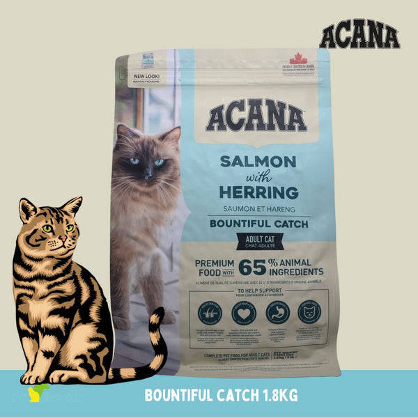 ACANA Makanan Kucing Cat Bountiful Catch 1.8kg cat dry food Tidak ada merek 