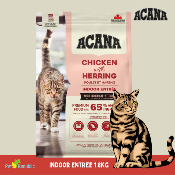 ACANA Makanan Kucing Cat Indoor Entree 1.8kg cat dry food Tidak ada merek 