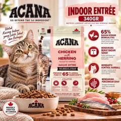 ACANA Makanan Kucing Cat Indoor Entree 340gr cat dry food Tidak ada merek 