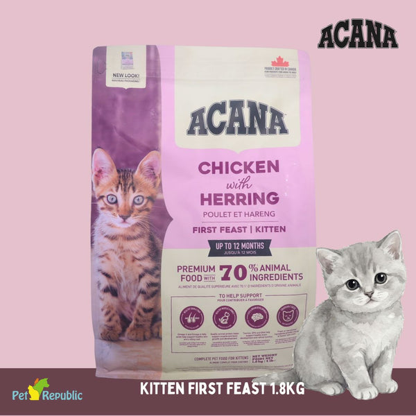 ACANA Makanan Kucing Kitten First Feast 1.8kg cat dry food Tidak ada merek 