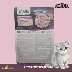 ACANA Makanan Kucing Kitten First Feast 1.8kg cat dry food Tidak ada merek 