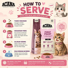 ACANA Makanan Kucing Kitten First Feast 1.8kg cat dry food Tidak ada merek 