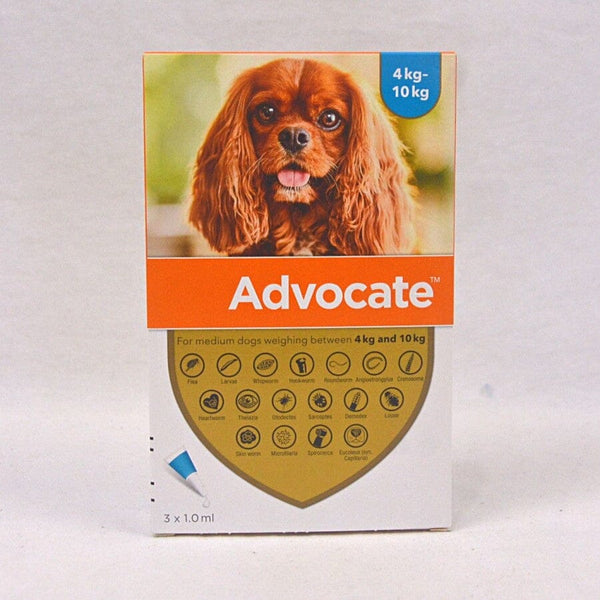 ADVOCATE Obat Kutu Anjing Parasit Medium Dog 4-10kg no type Tidak ada merek 