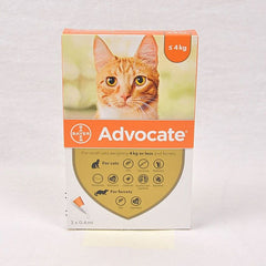 ADVOCATE Obat Kutu Kucing Spot on solution for cat up to 4kg (1pcs) no type Tidak ada merek 