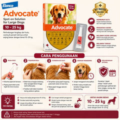 ADVOCATE Obat Kutu Parasit Anjing Large Dog 10-25kg no type Tidak ada merek 