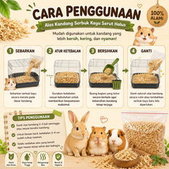 ALAS kandang Serbuk kayu serut halus 500gr no type Tidak ada merek 